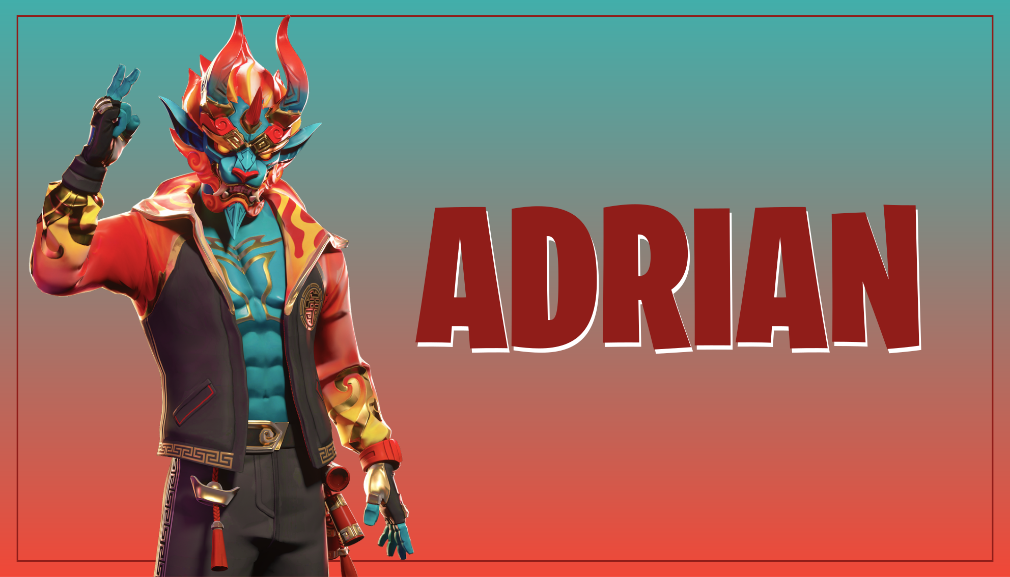 Tapis vinyle ado personnage de jeu avec nom - TenStickers