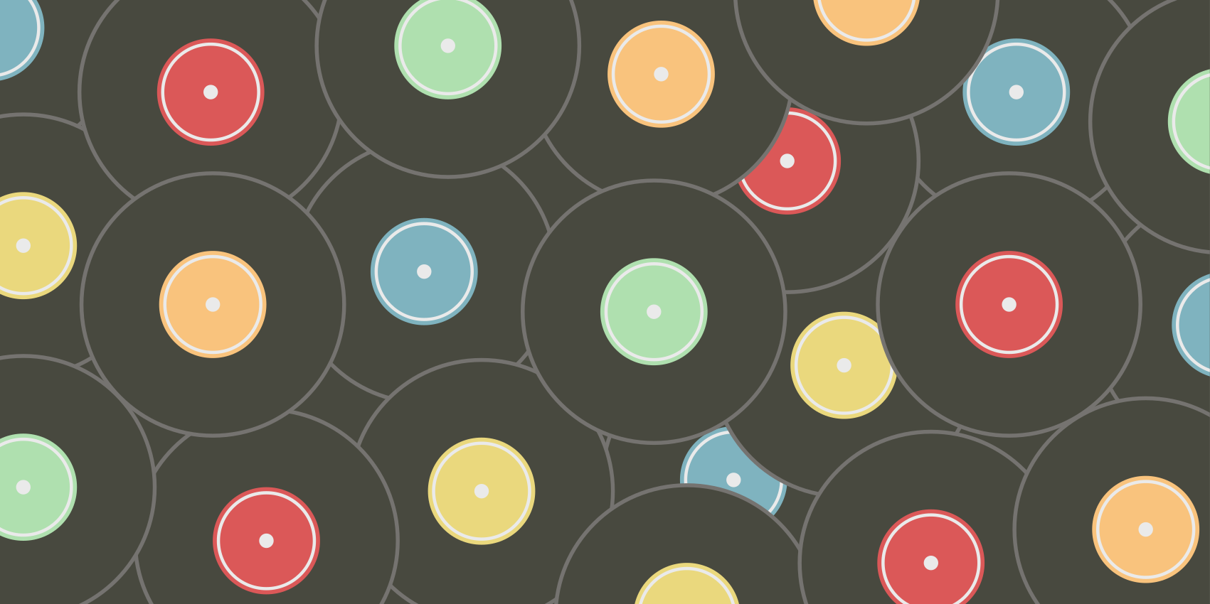 Tapis vinyle ado disques vinyles vibrants - TenStickers