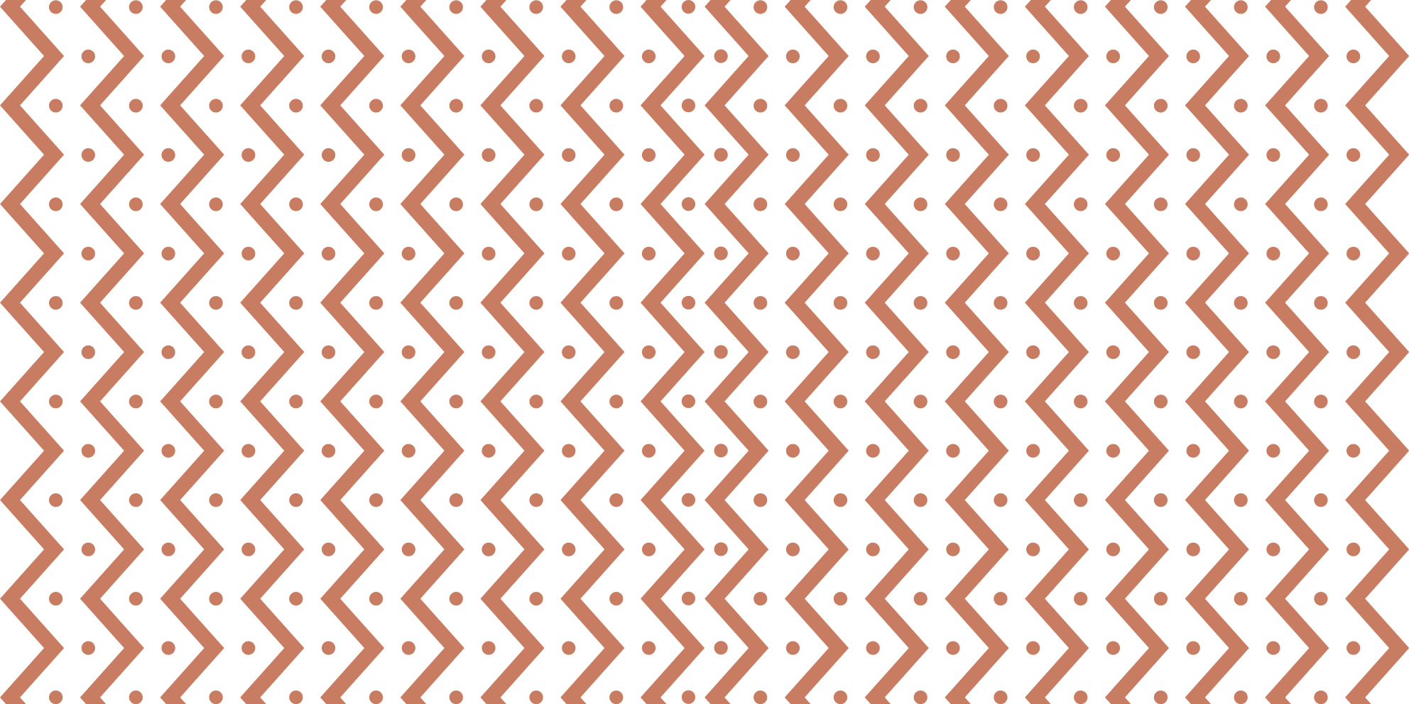 Tapis vinyle géométrique zigzag et points - TenStickers