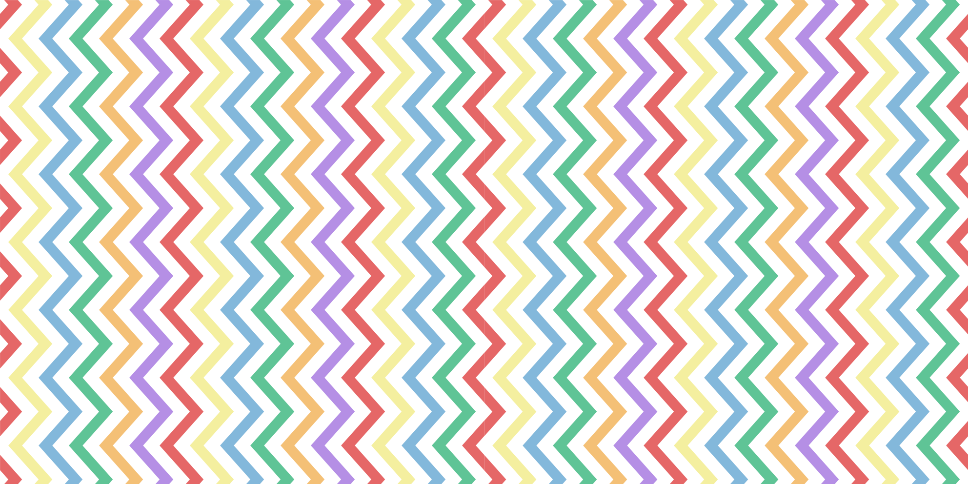 Tapis vinyle géométrique motif en zigzag vibrant - TenStickers