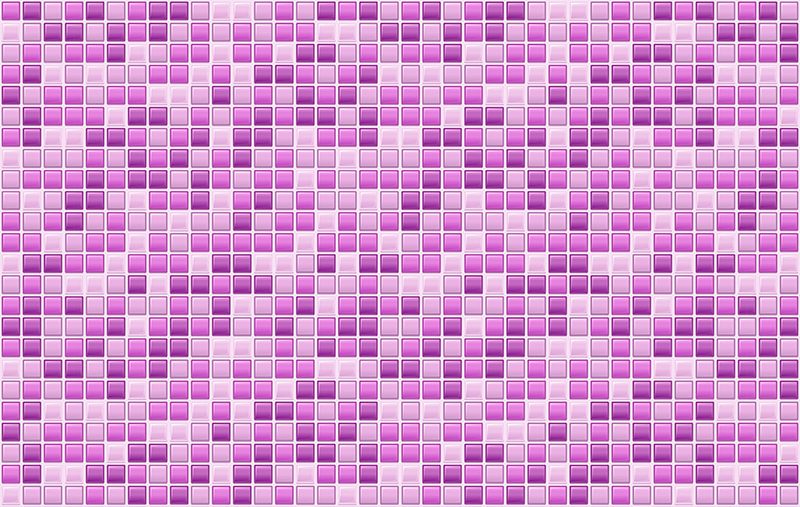 Tapis vinyle carreaux de ciment mosaïque violet - TenStickers