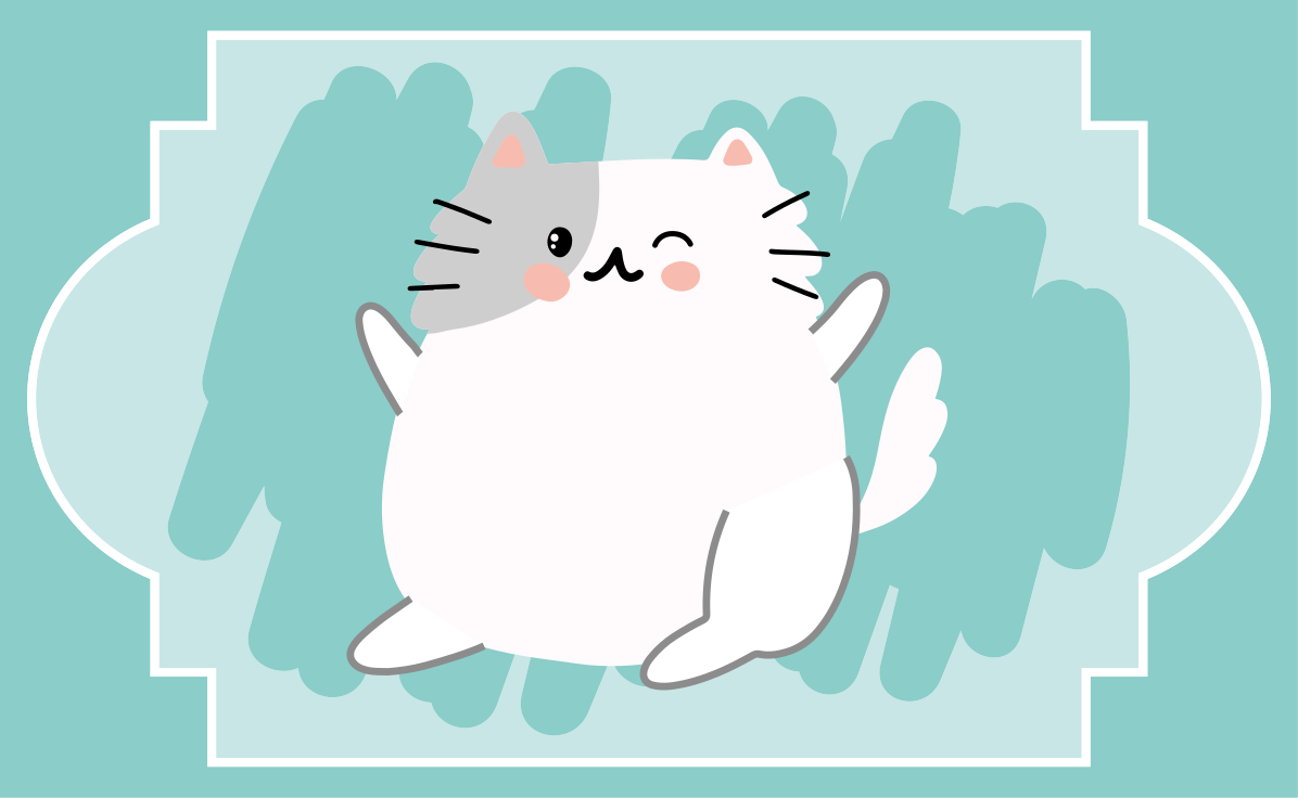 Tapis vinyle chambre bébé illustration de chat mignon - TenStickers