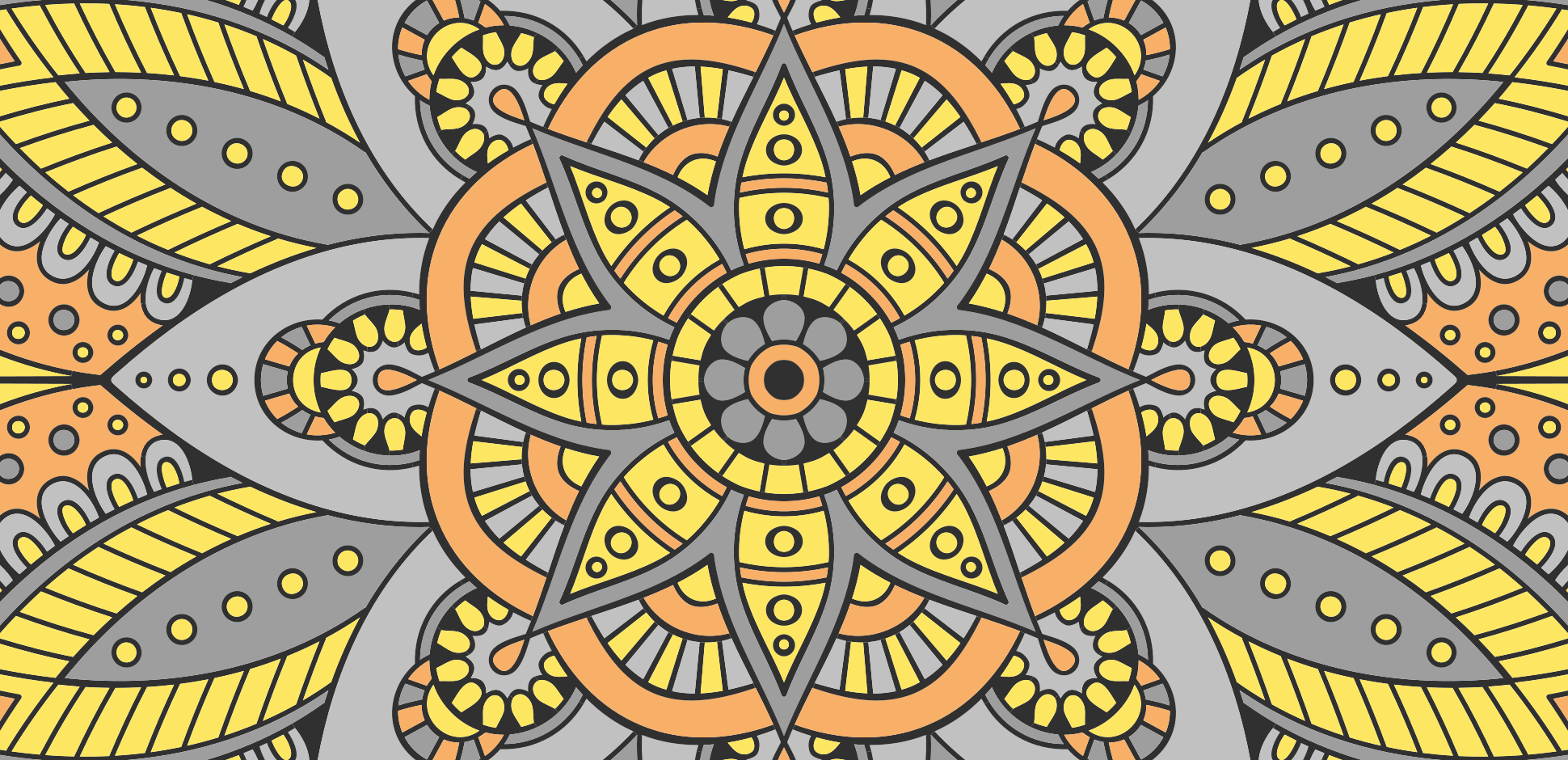 Tapis vinyle mandala motif mandala élégant - TenStickers
