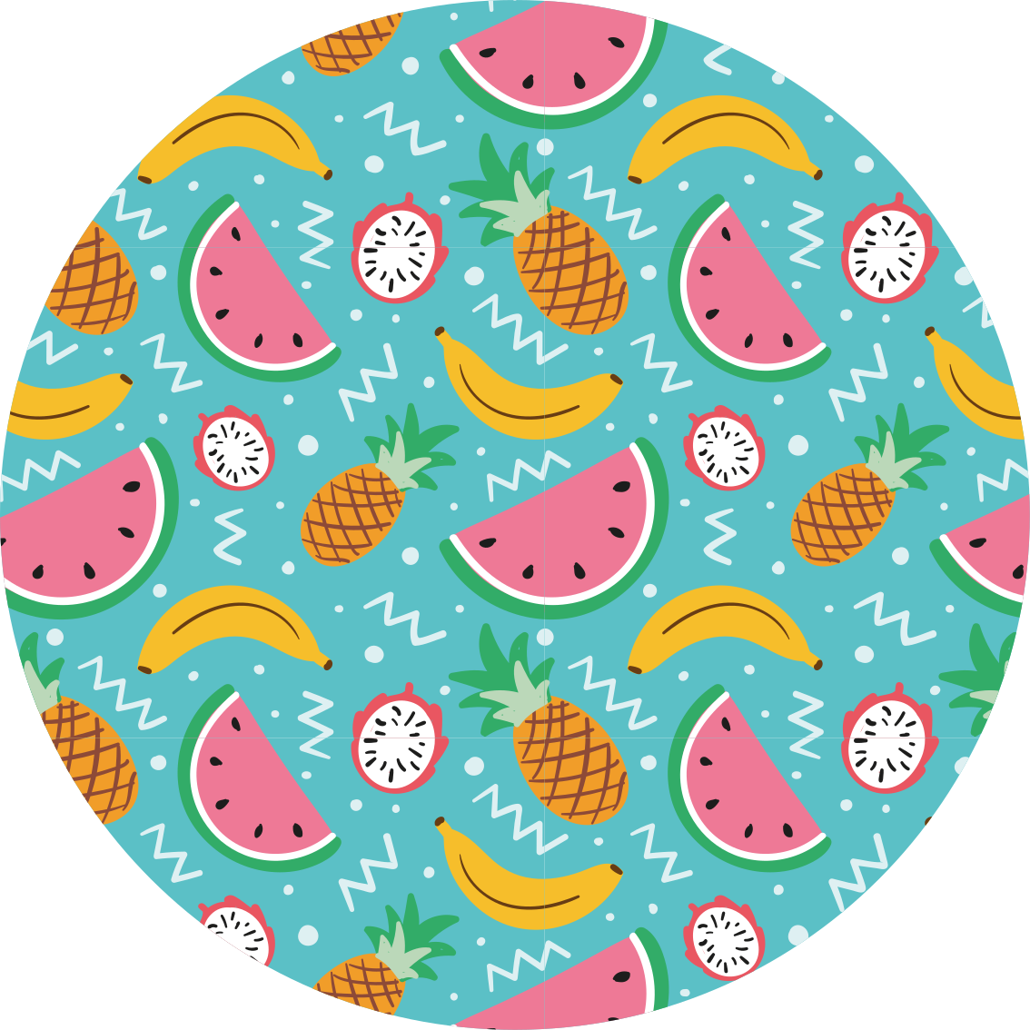 Tapis vinyle cuisine plaisir des fruits tropicaux - TenStickers