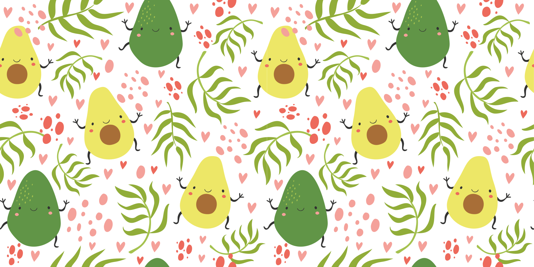 Tapis vinyle autres tapis joli motif d'avocat - TenStickers