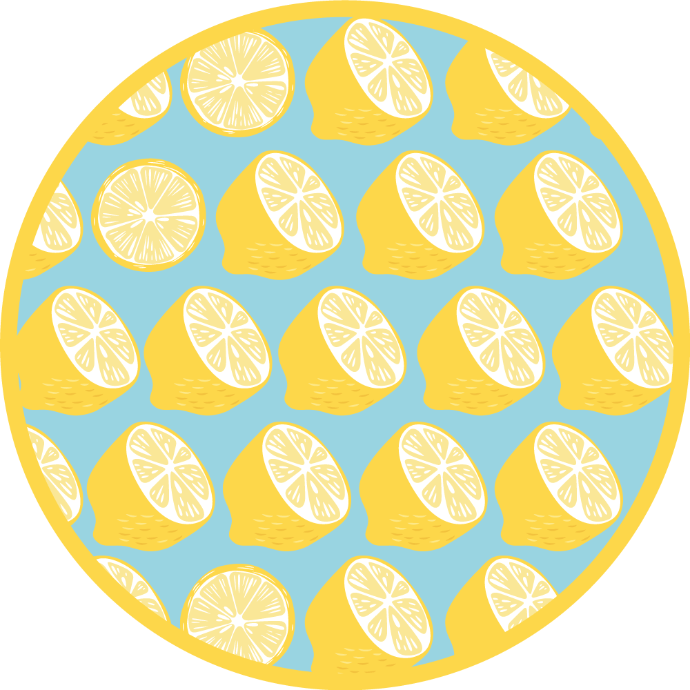 Tapis vinyle cuisine motif de tranche de citron - TenStickers