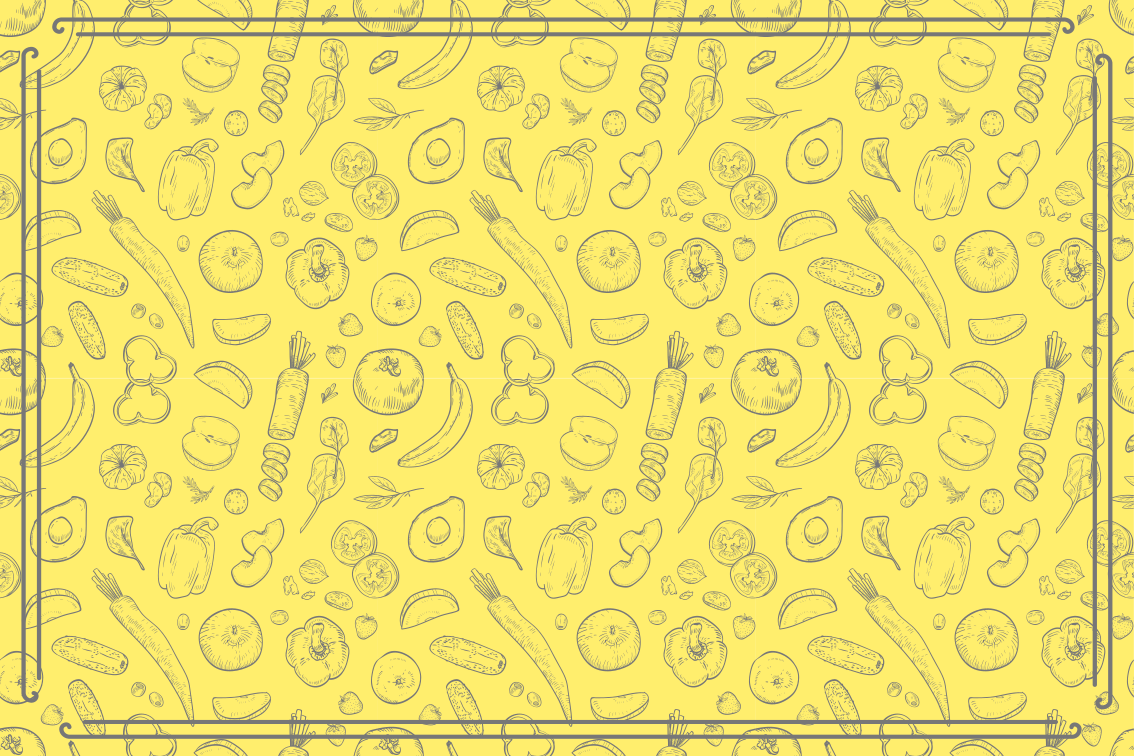 Tapis vinyle cuisine motif de fruits fantaisiste - TenStickers