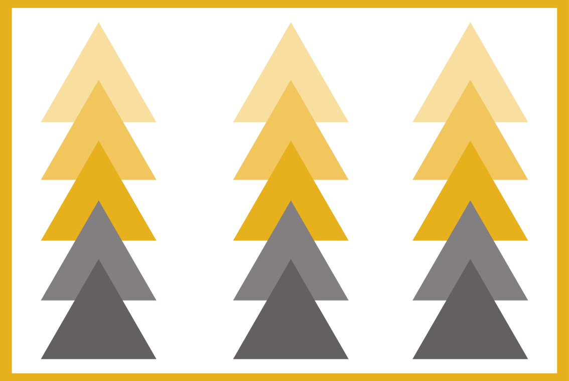 Tapis vinyle géométrique cascade de couleurs triangulaire - TenStickers