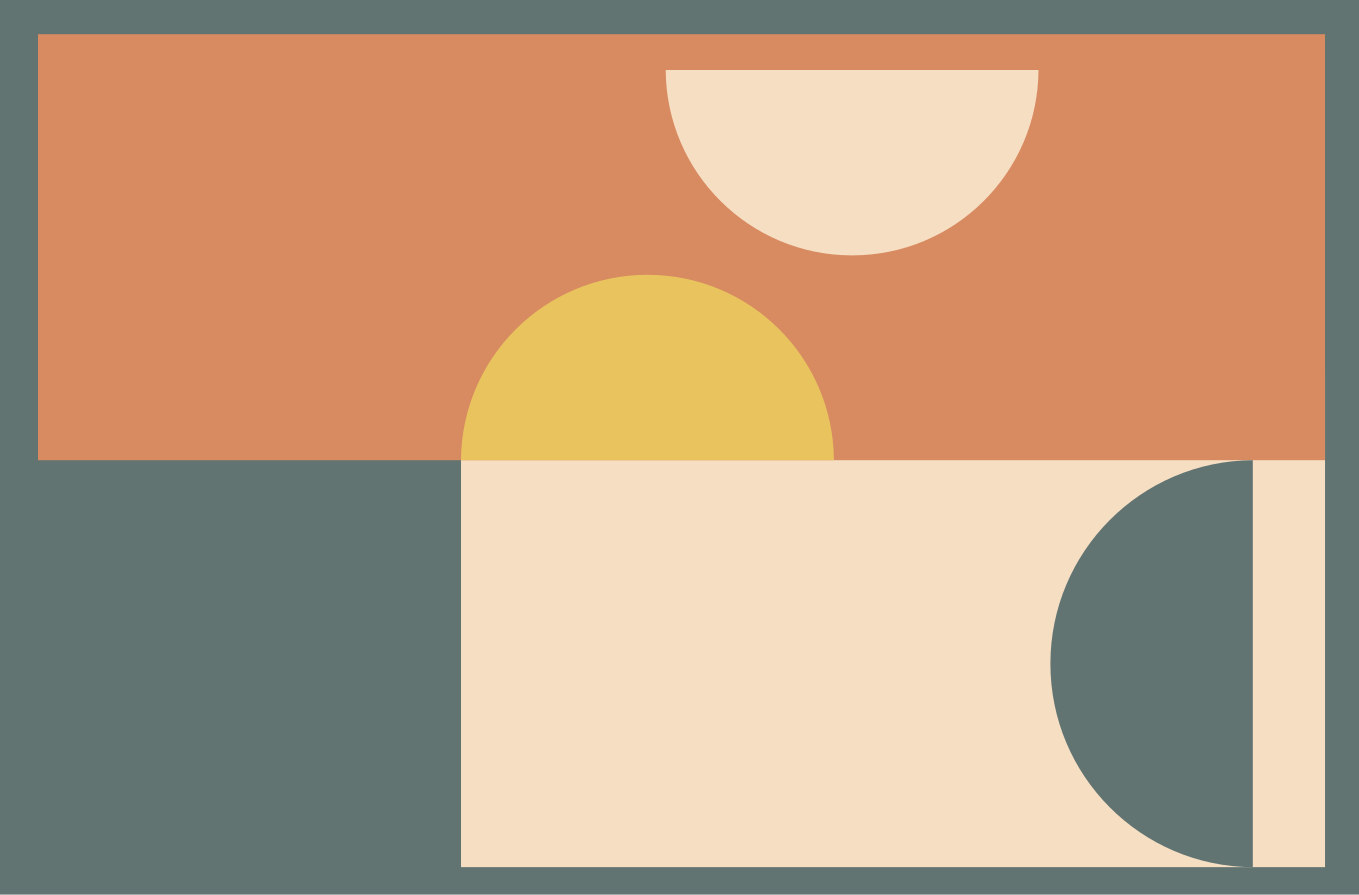Tapis vinyle moderne cercles et rectangles - TenStickers