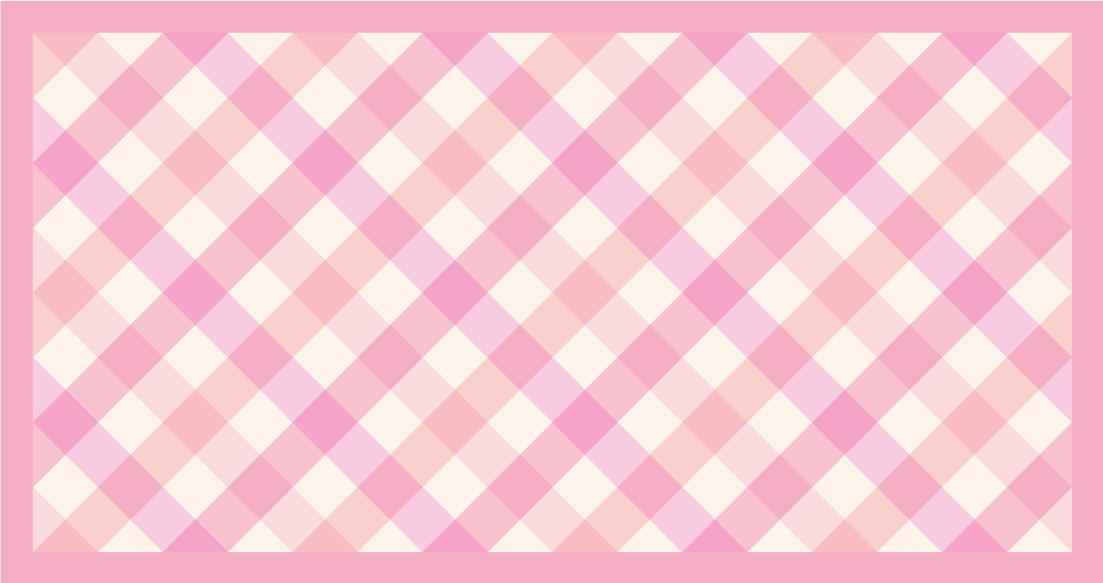 Tapis vinyle rayures motif à carreaux rose - TenStickers