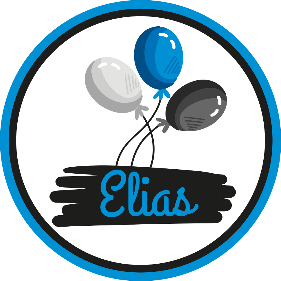 Tapis vinyle autres tapis ballons gris et bleu personnalisés - TenStickers