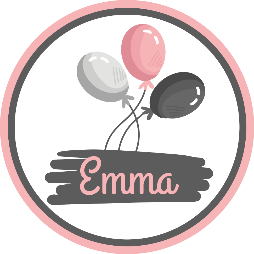 Tapis vinyle personnalisé thème ballons personnalisé - TenStickers