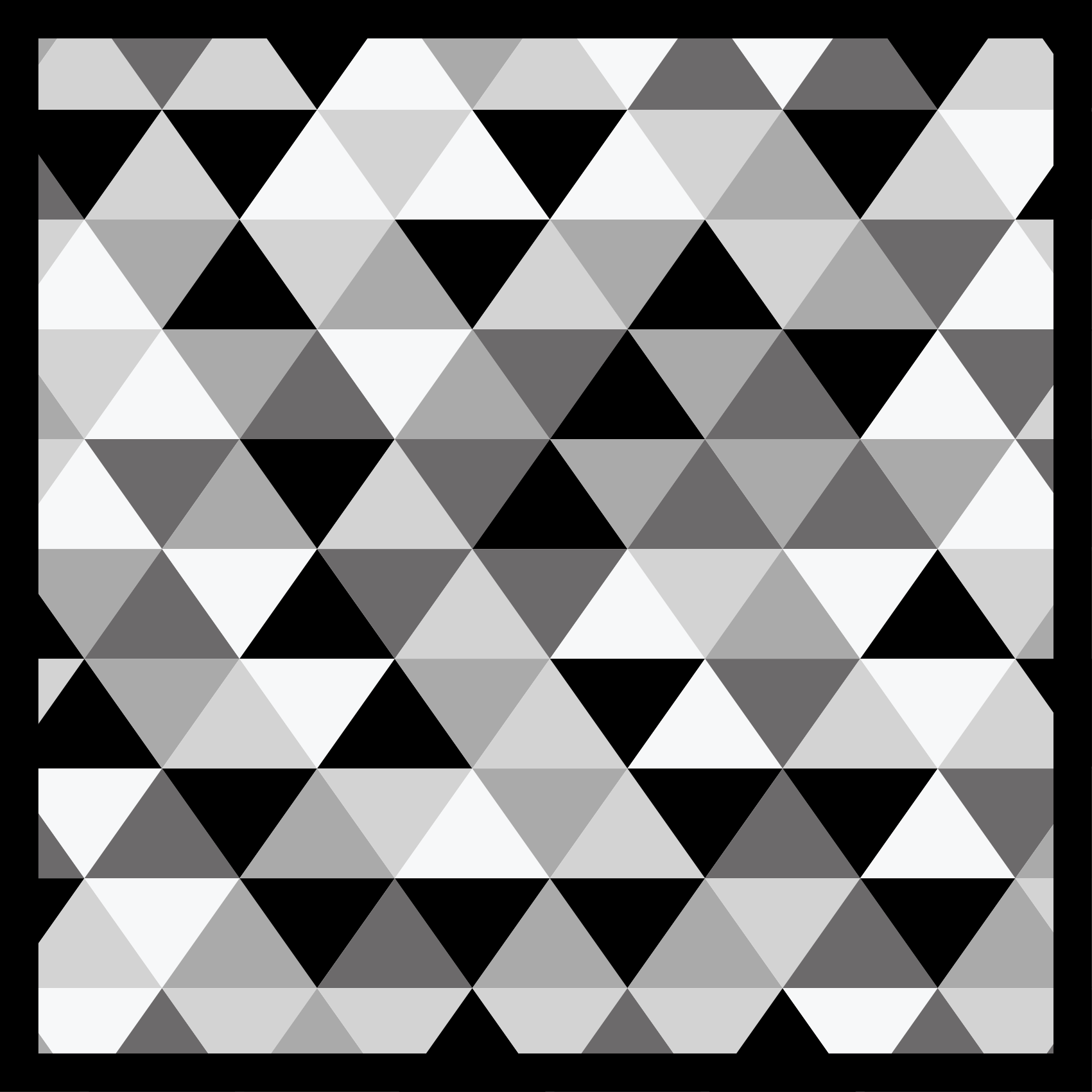 Tapis vinyle salon motif triangulaire gris - TenStickers