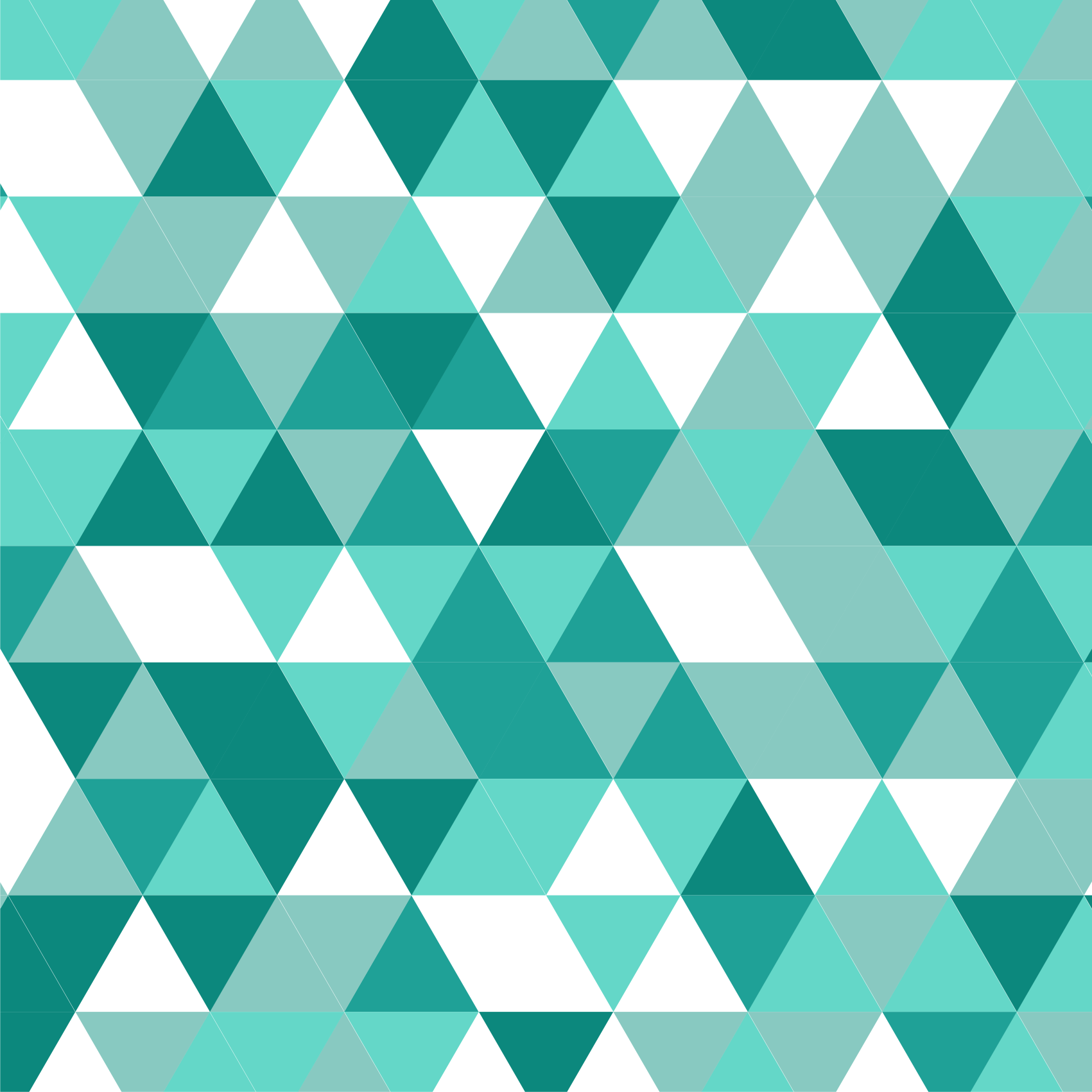 Tapis vinyle salon nuances triangulaires turquoise - TenStickers