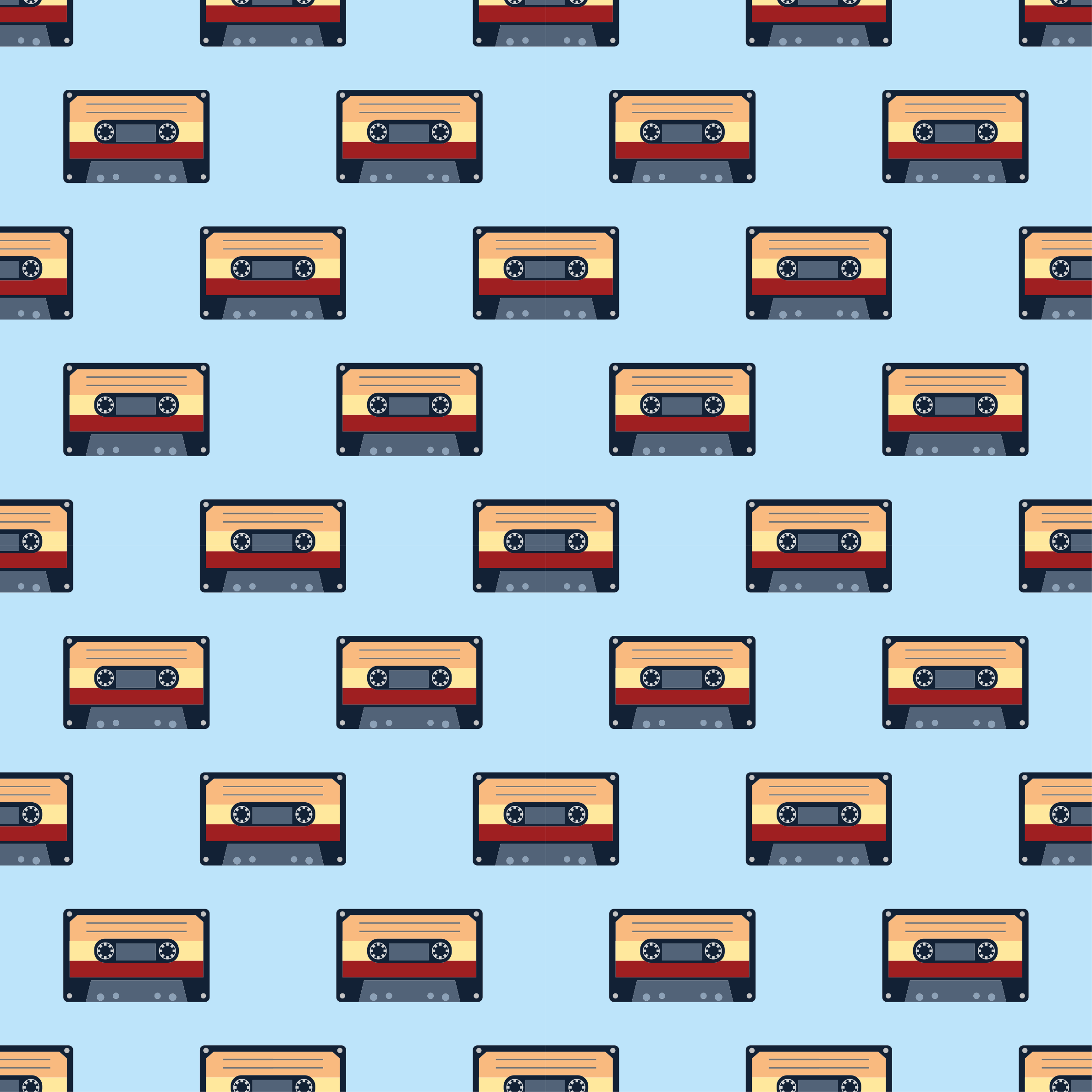 Tapis vinyle autres tapis idée de cassette vintage - TenStickers
