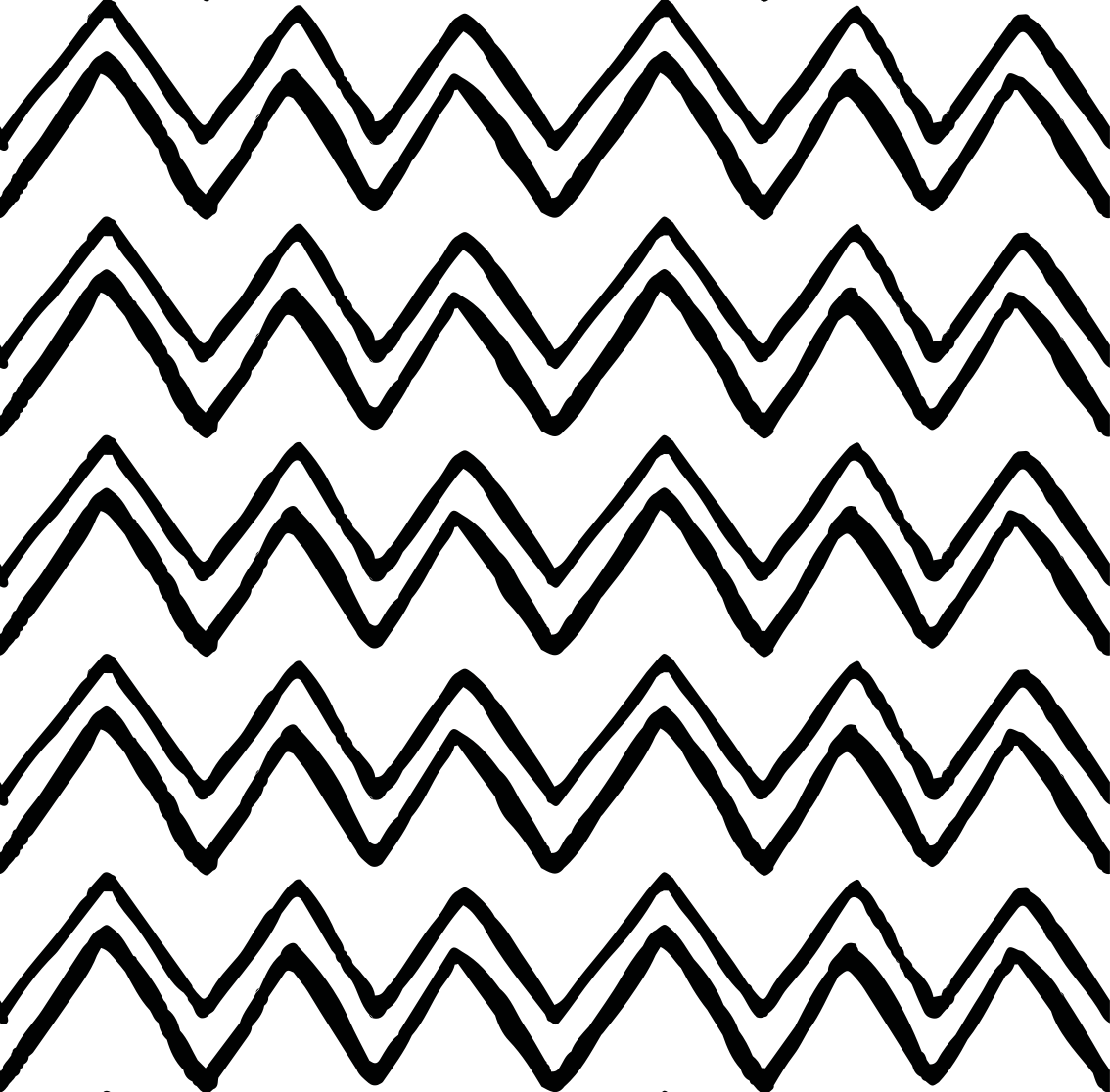 Tapis vinyle rayures motif en zigzag - TenStickers