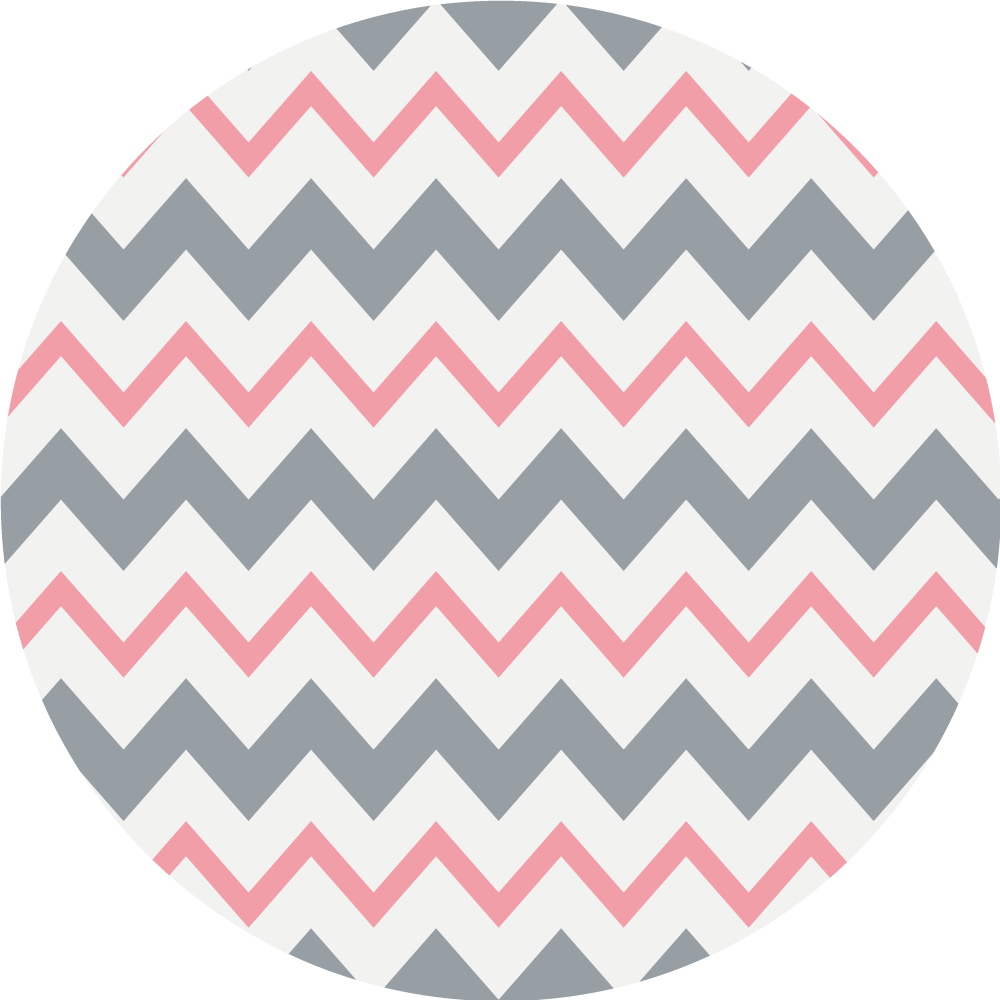 Tapis vinyle nordique chevrons gris et rose - TenStickers
