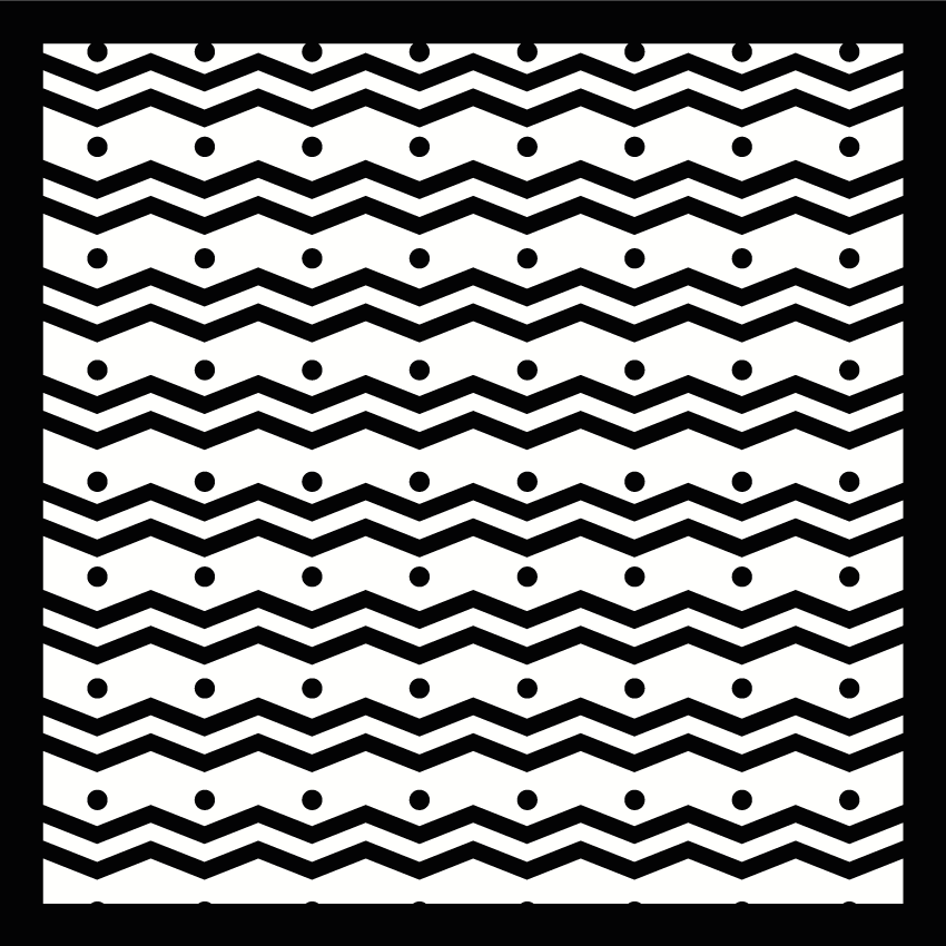Tapis vinyle rayures concept zigzag - TenStickers