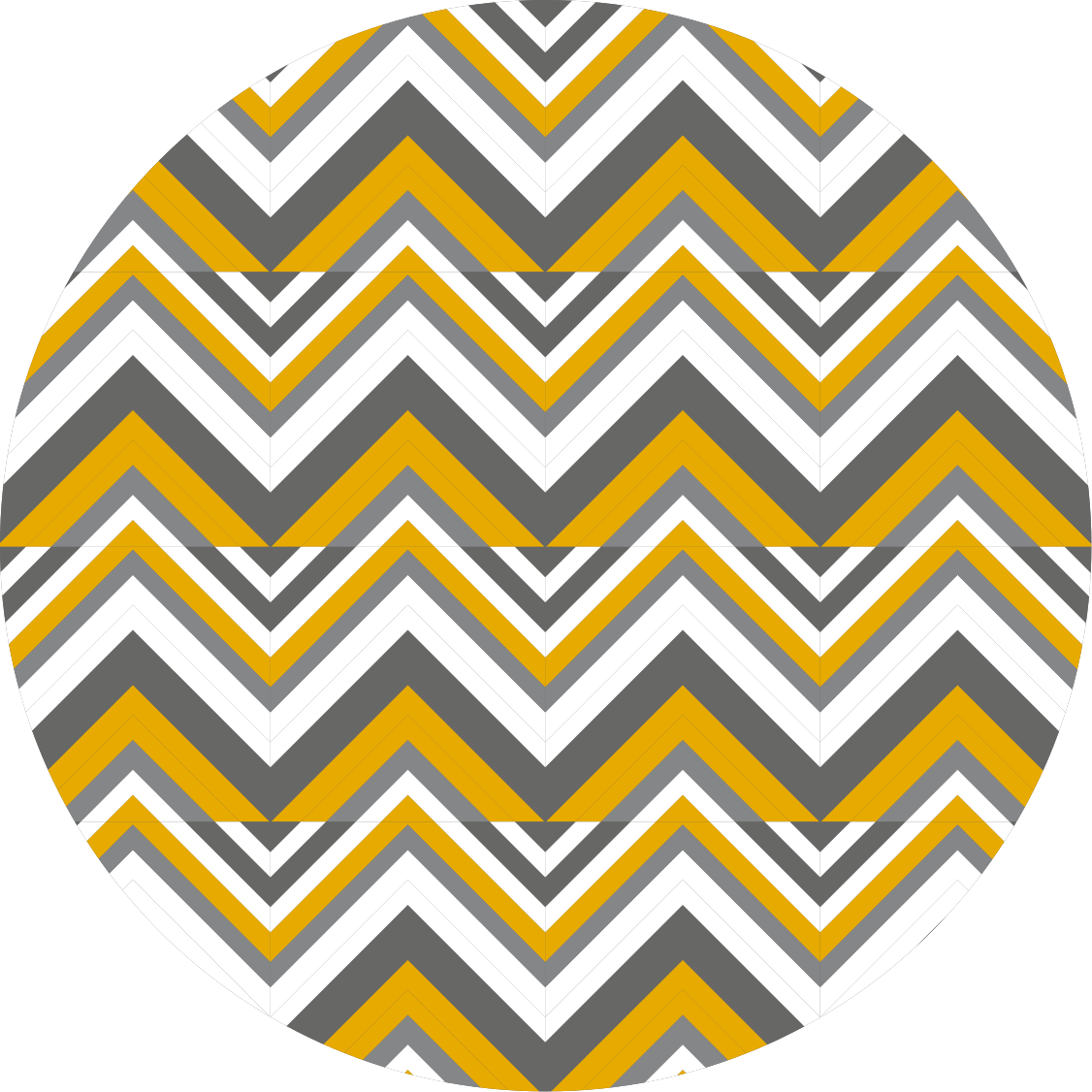 Tapis vinyle géométrique chevron gris et jaune - TenStickers