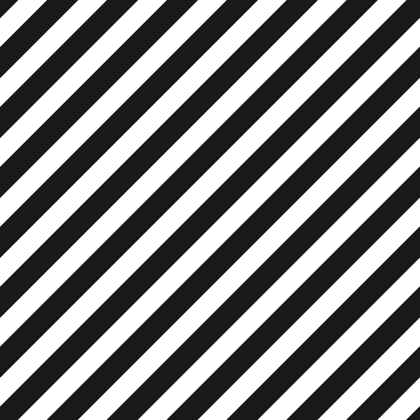 Tapis vinyle rayures noir et blanc en diagonale - TenStickers