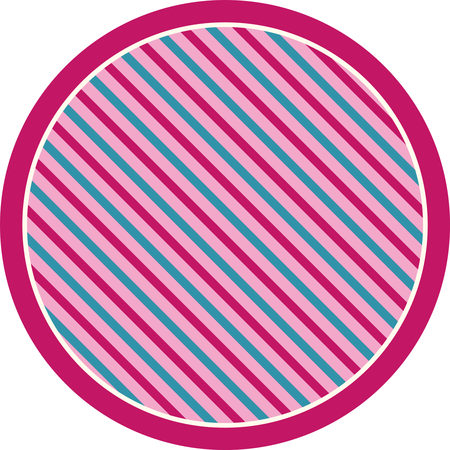 Tapis vinyle rayures rose et bleu vertical - TenStickers