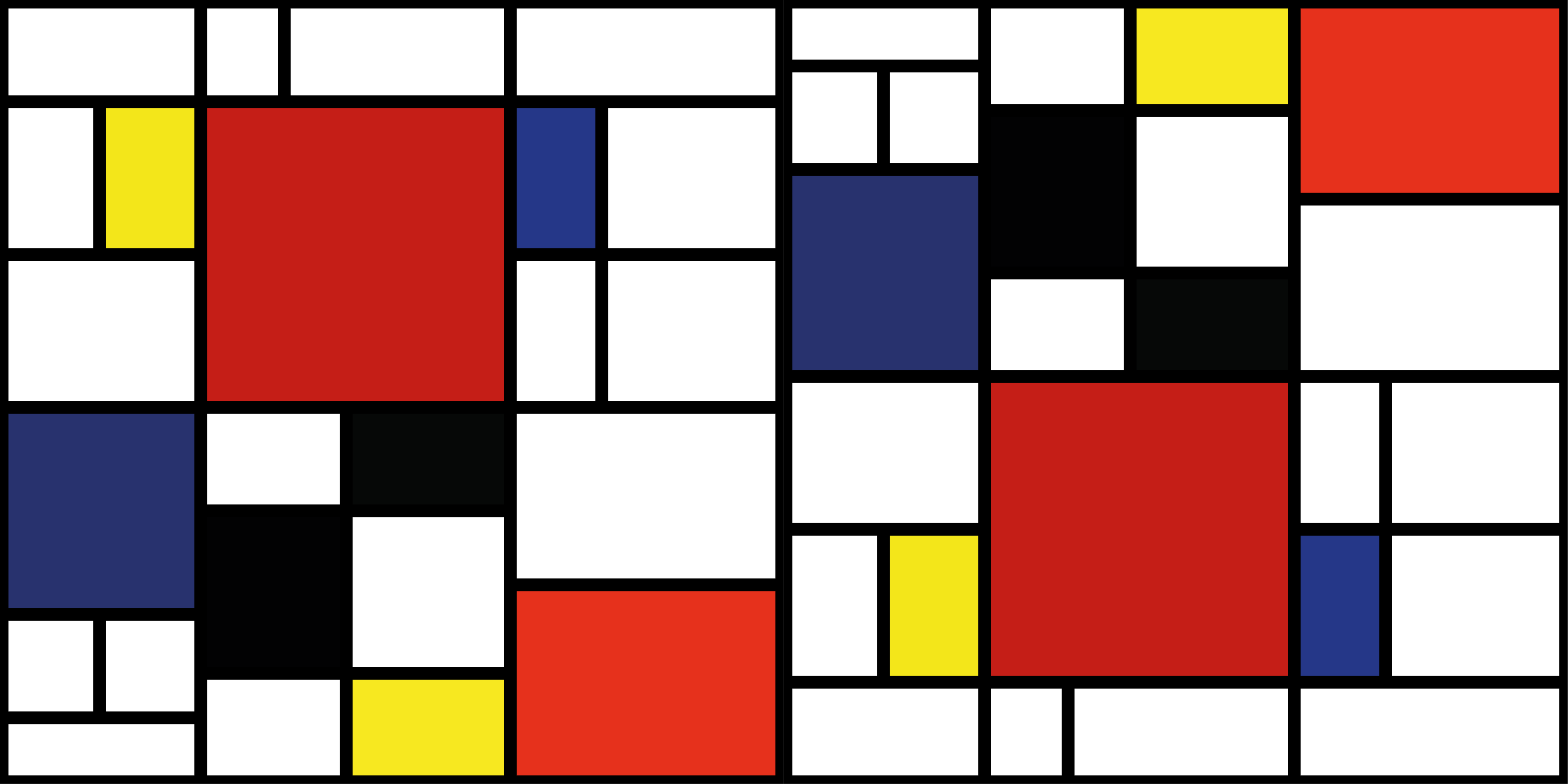 Tapis vinyle moderne motif de blocs de couleurs - TenStickers