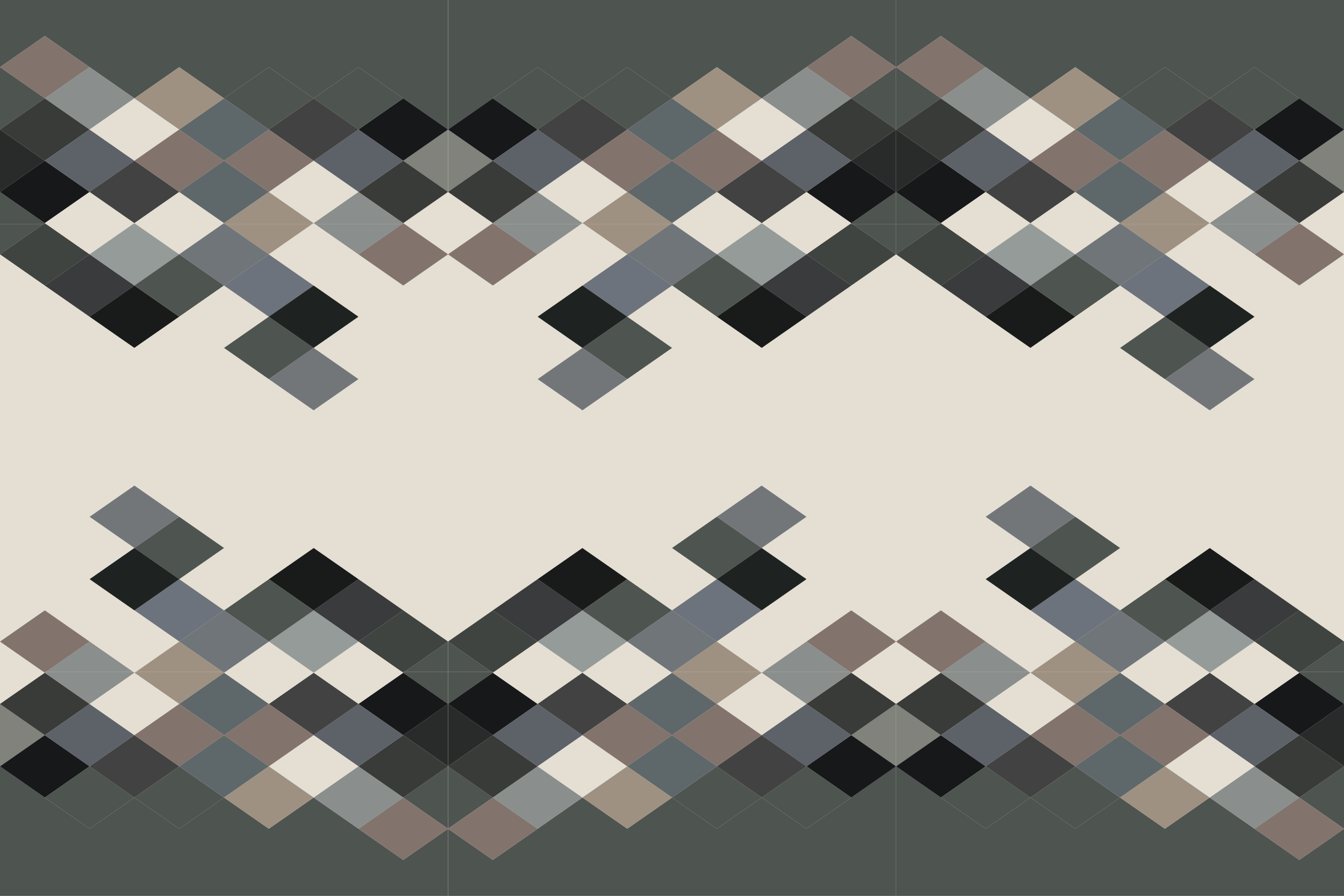 Tapis mosaique vinyle motif géométrique contemporain - TenStickers