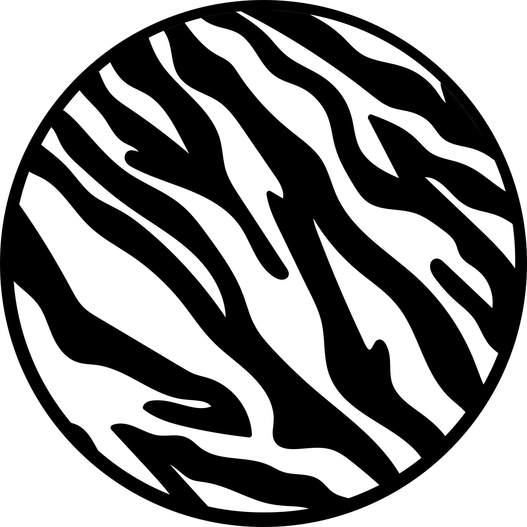 Tapis vinyle animal motif rayé zèbre - TenStickers