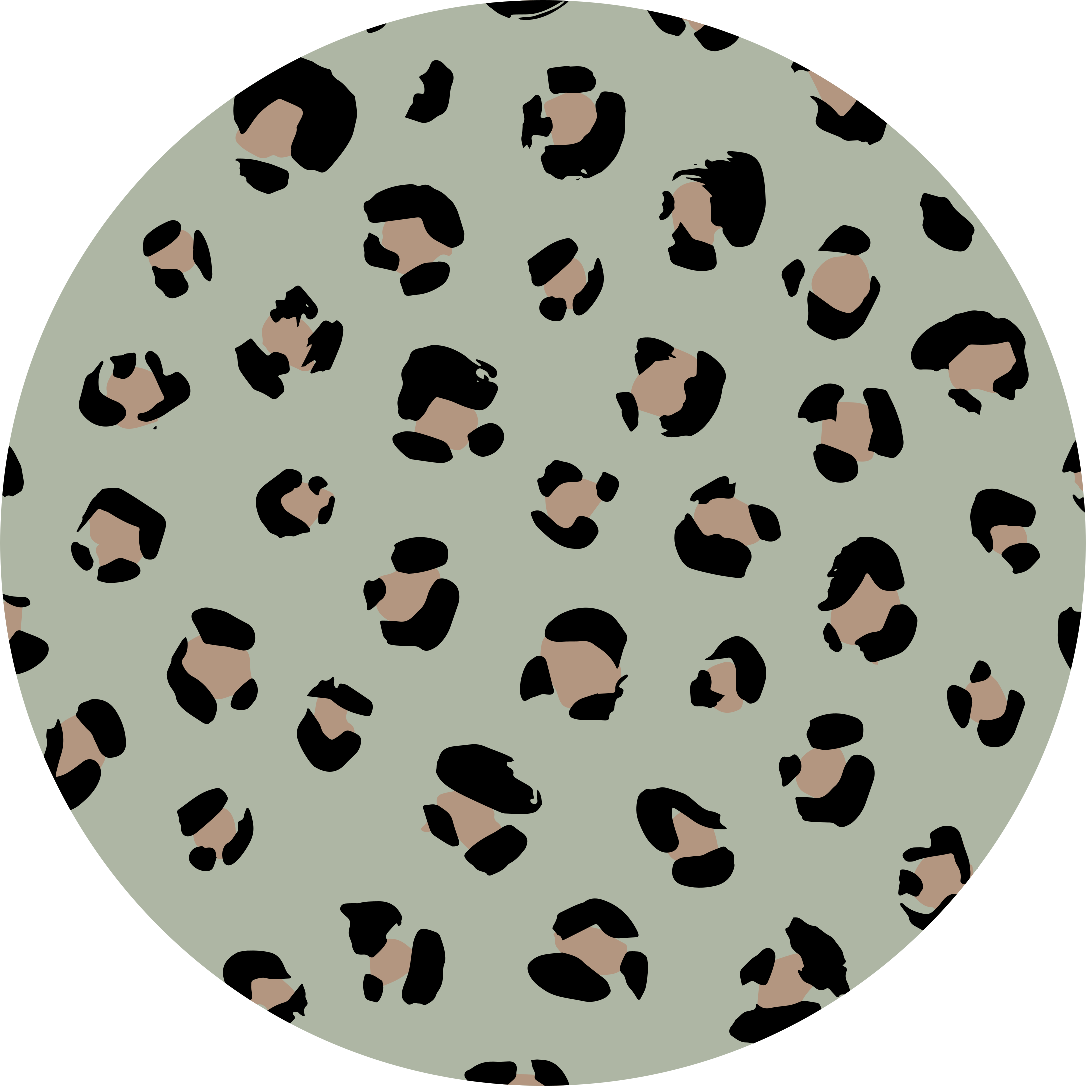 Tapis vinyle animal motif léopard esthétique - TenStickers