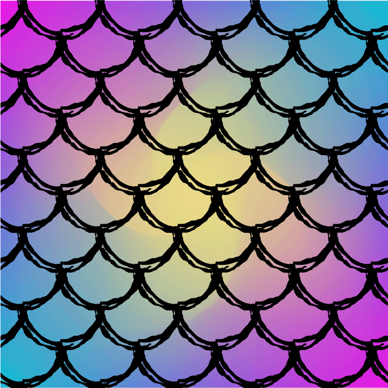 Tapis vinyle route motif écailleux coloré - TenStickers