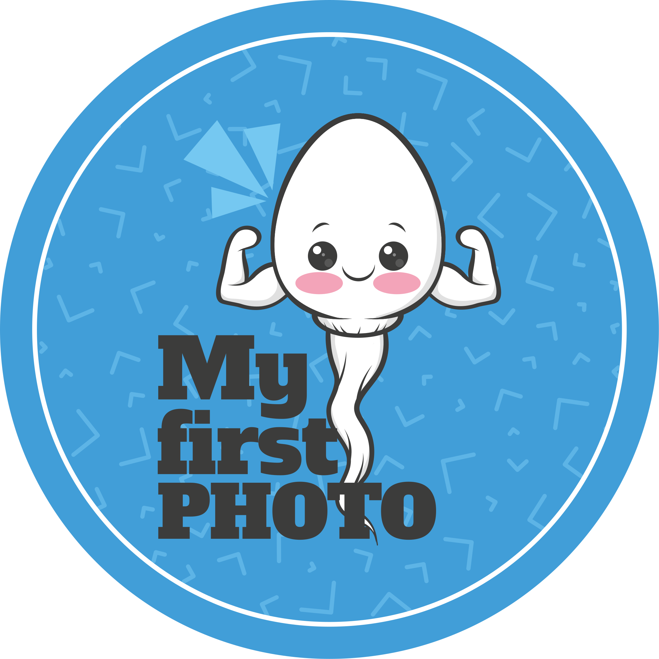 Tapis vinyle citation ma première photo - TenStickers