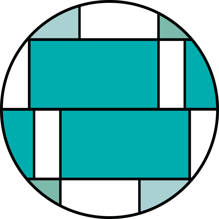 Tapis vinyle moderne motif géométrique turquoise - TenStickers