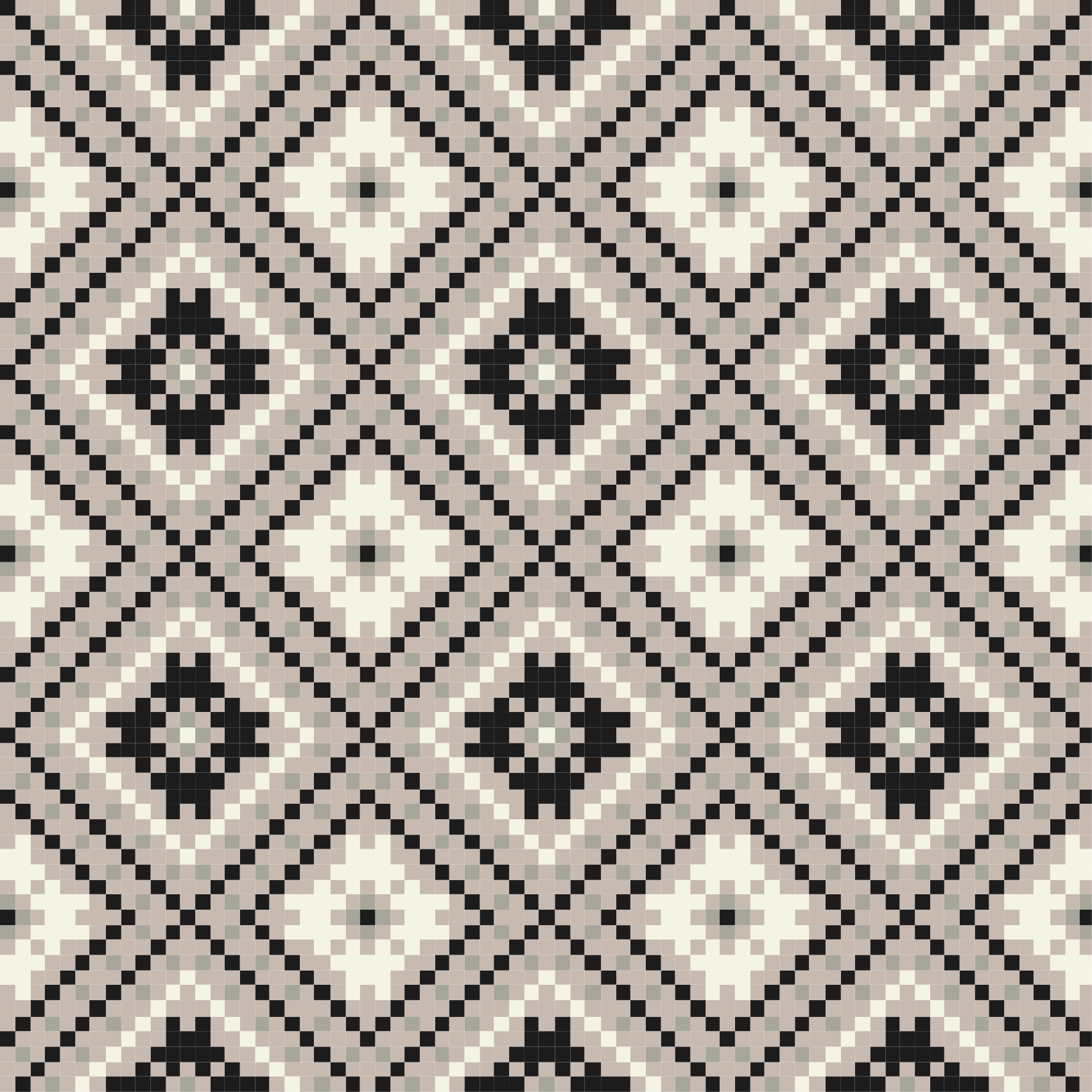 Tapis mosaique vinyle motif monochrome élégant - TenStickers