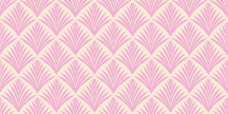Tapis vinyle fleurs et plantes motif rose élégant - TenStickers