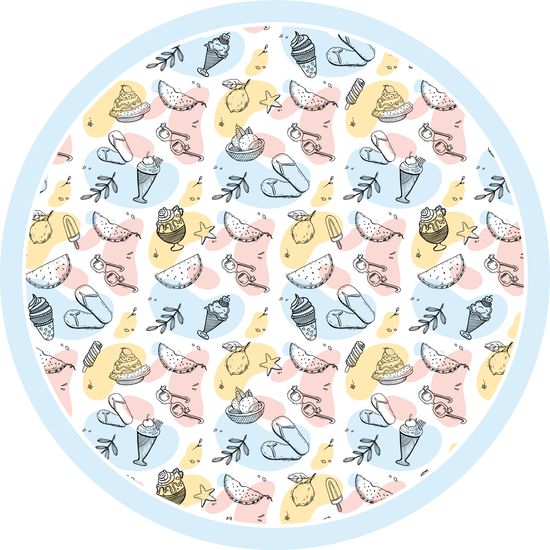 Tapis vinyle autres tapis collection de délices - TenStickers