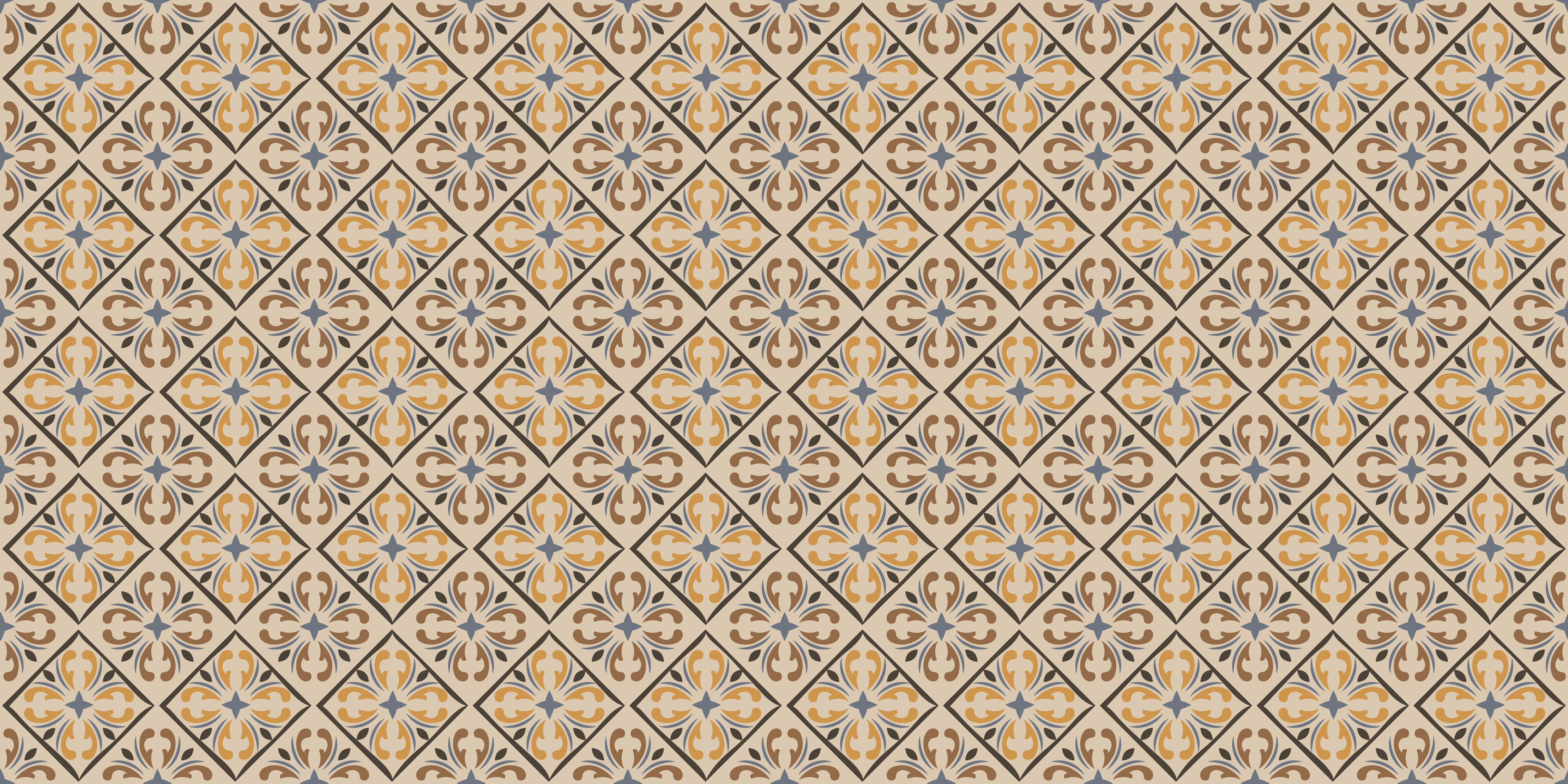 Tapis vinyle carreaux de ciment motifs élégants - TenStickers