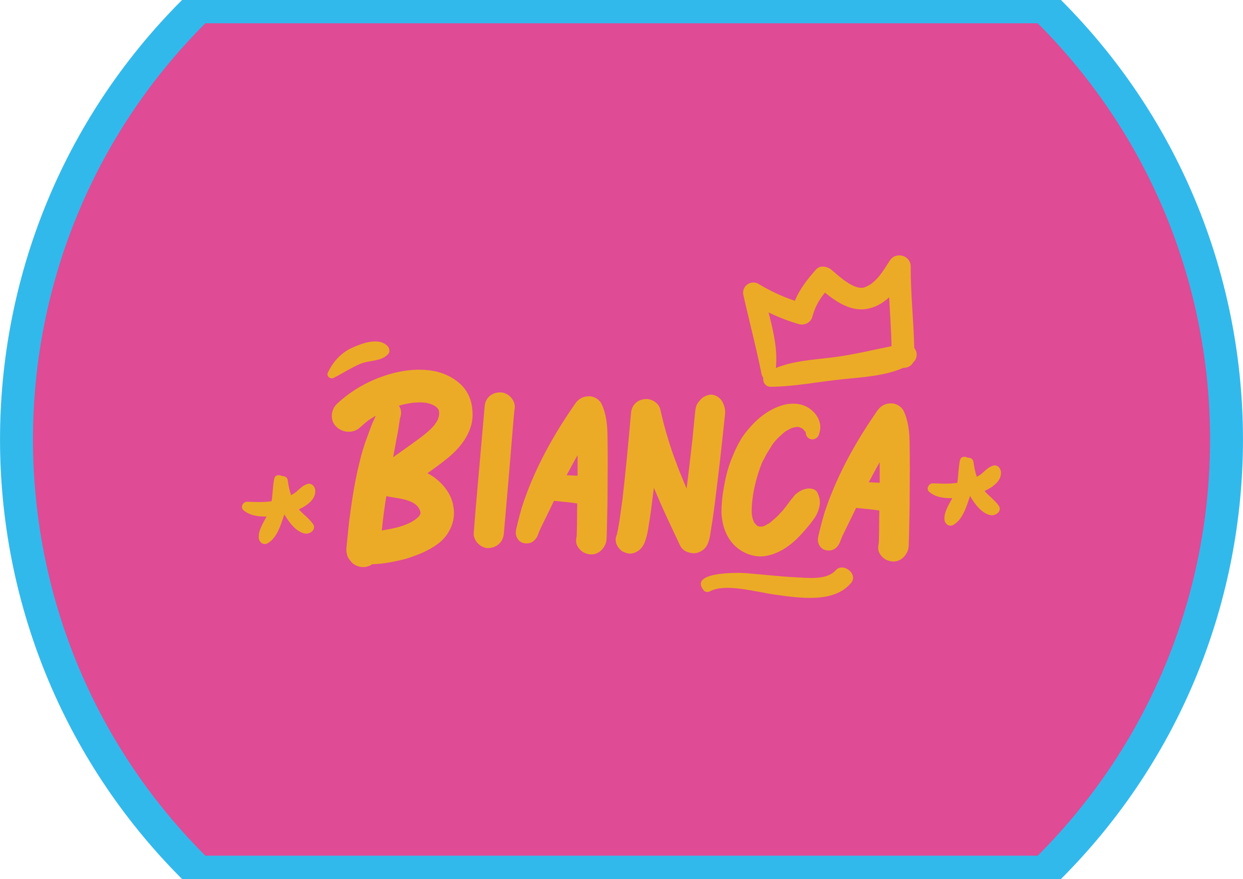 Tapis vinyle personnalisé avec bord bleu et prénom - TenStickers