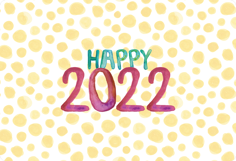 Tapis vinyle citation bonne année personnalisée - TenStickers