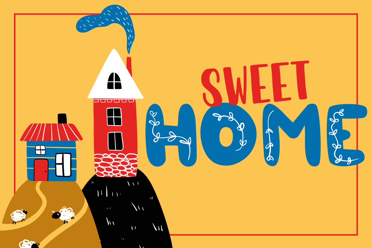 Tapis vinyle entrée douce maison - TenStickers