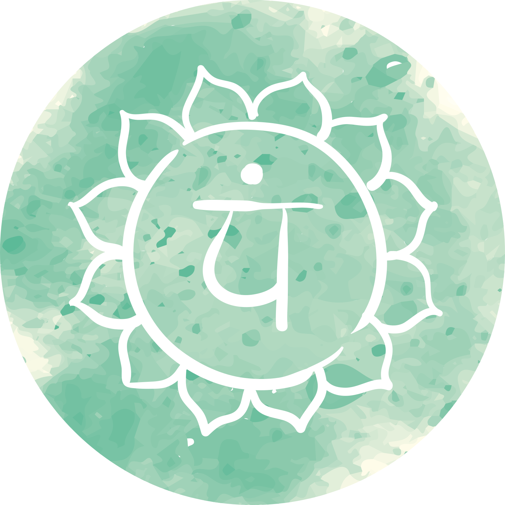 Tapis vinyle mandala symbole du chakra du lotus - TenStickers