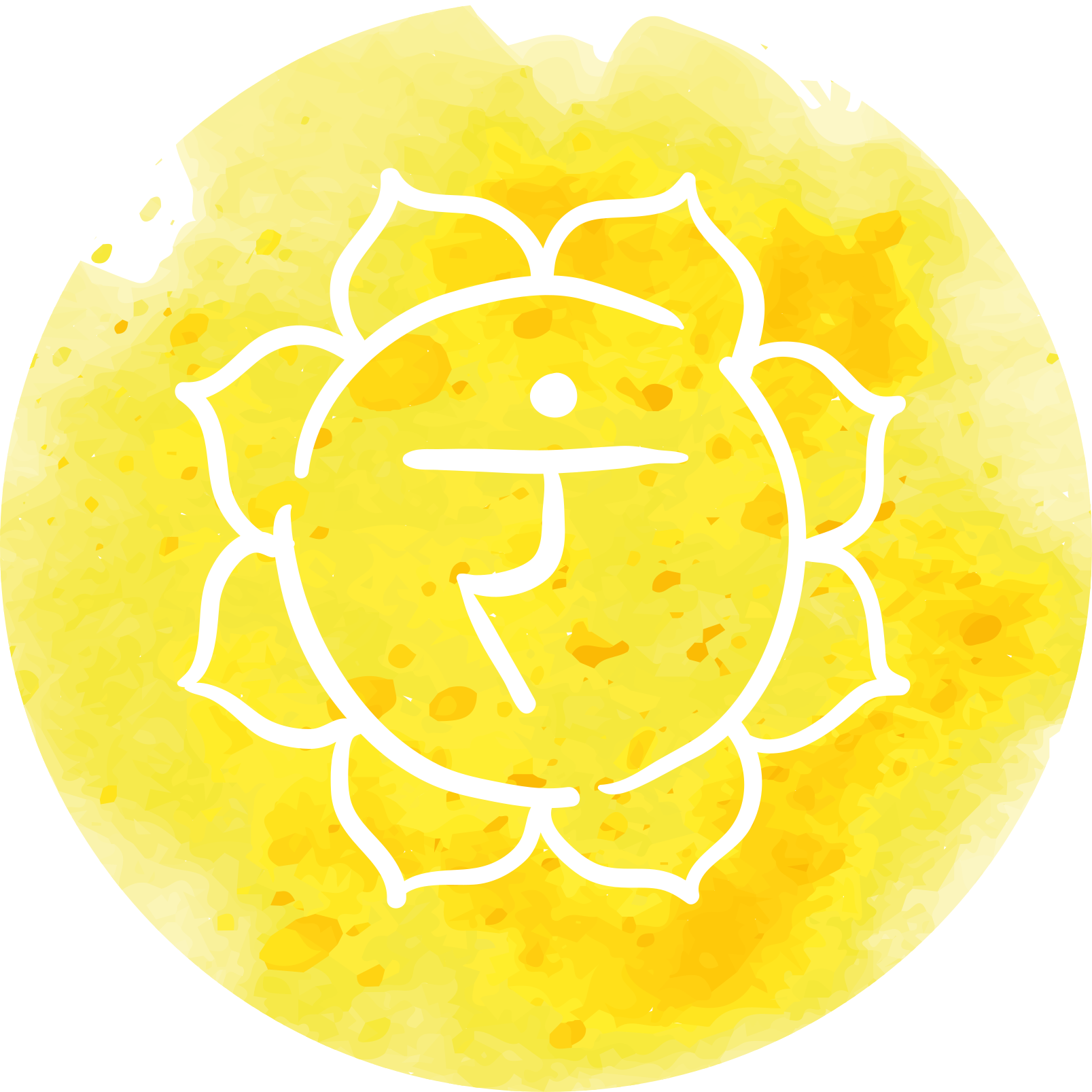 Tapis vinyle texture emblème du symbole du soleil - TenStickers