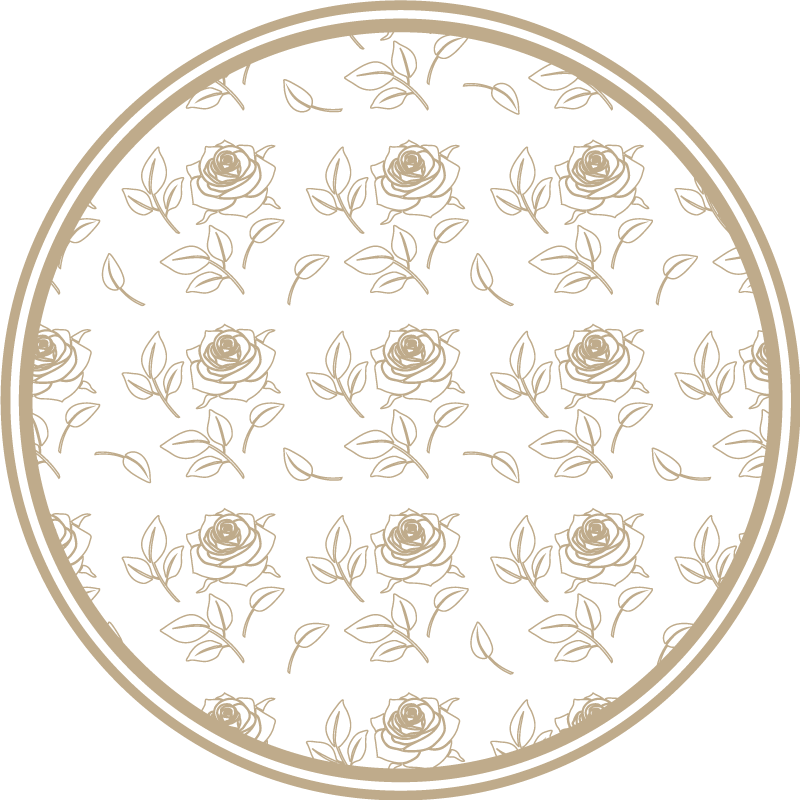 Tapis vinyle fleurs et plantes composition florale de roses - TenStickers