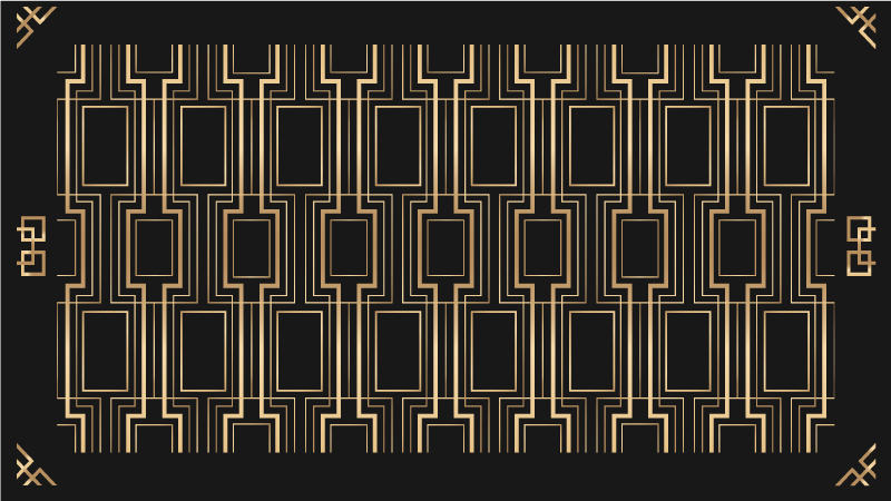 Tapis vinyle moderne motifs géométriques élégants - TenStickers