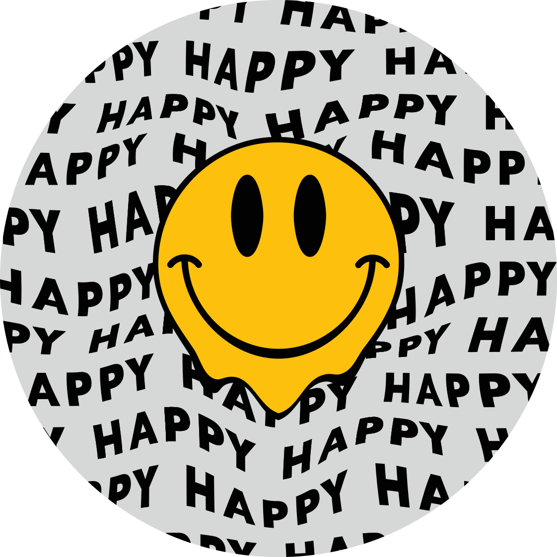 Tapis vinyle ado graphique de sourire heureux - TenStickers