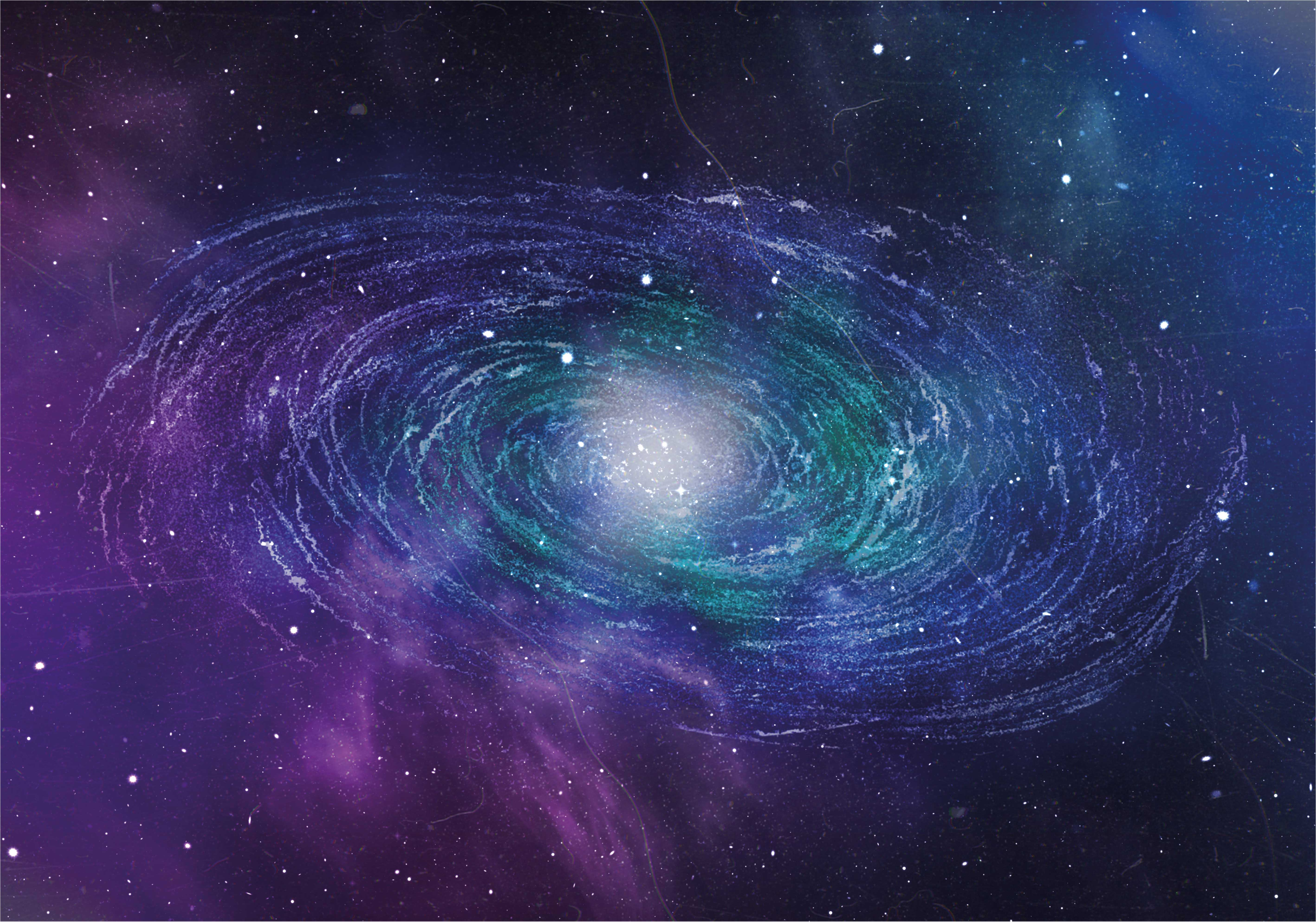 Tapis vinyle étoile motif tourbillonnant galactique - TenStickers