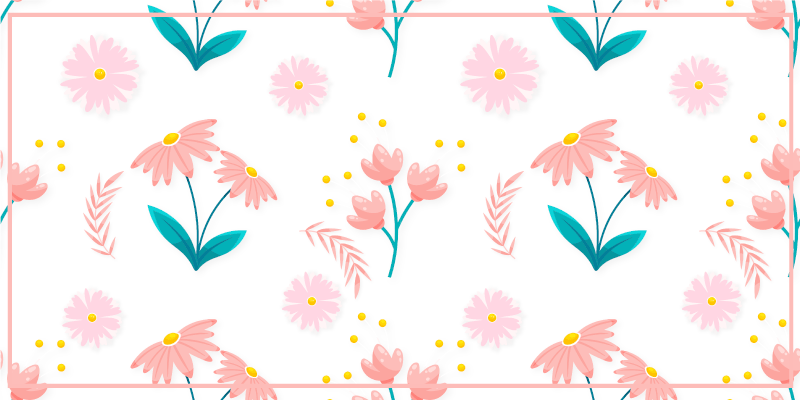Tapis vinyle fleurs et plantes floraison printanière florale - TenStickers