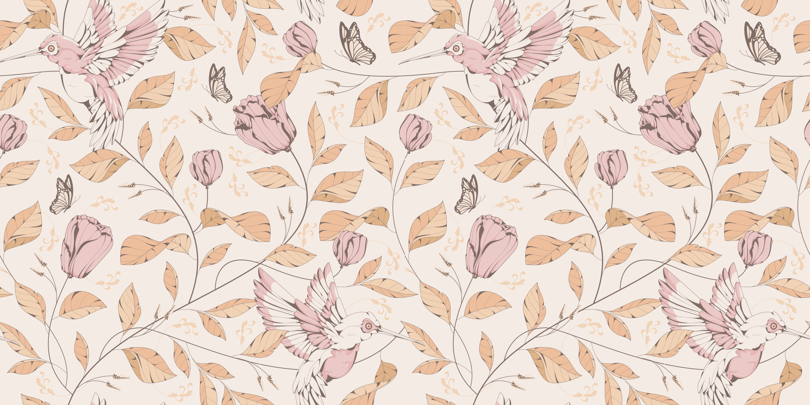 Tapis vinyle entrée élégance florale pastel - TenStickers