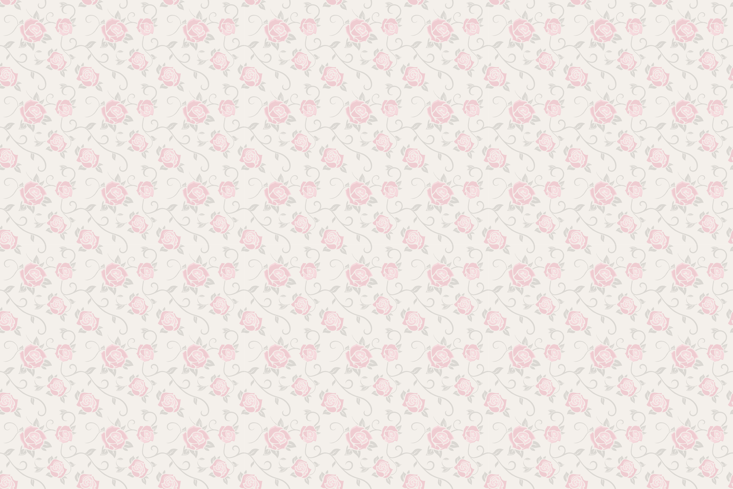 Tapis vinyle fleurs et plantes motif de rose délicat - TenStickers