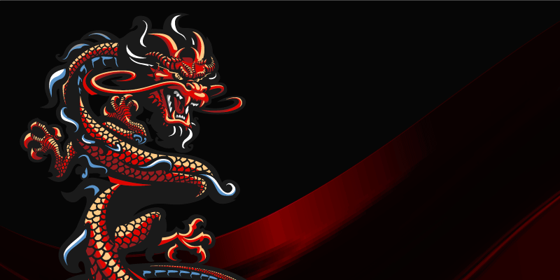 Tapis vinyle ado illustration de dragon - TenStickers
