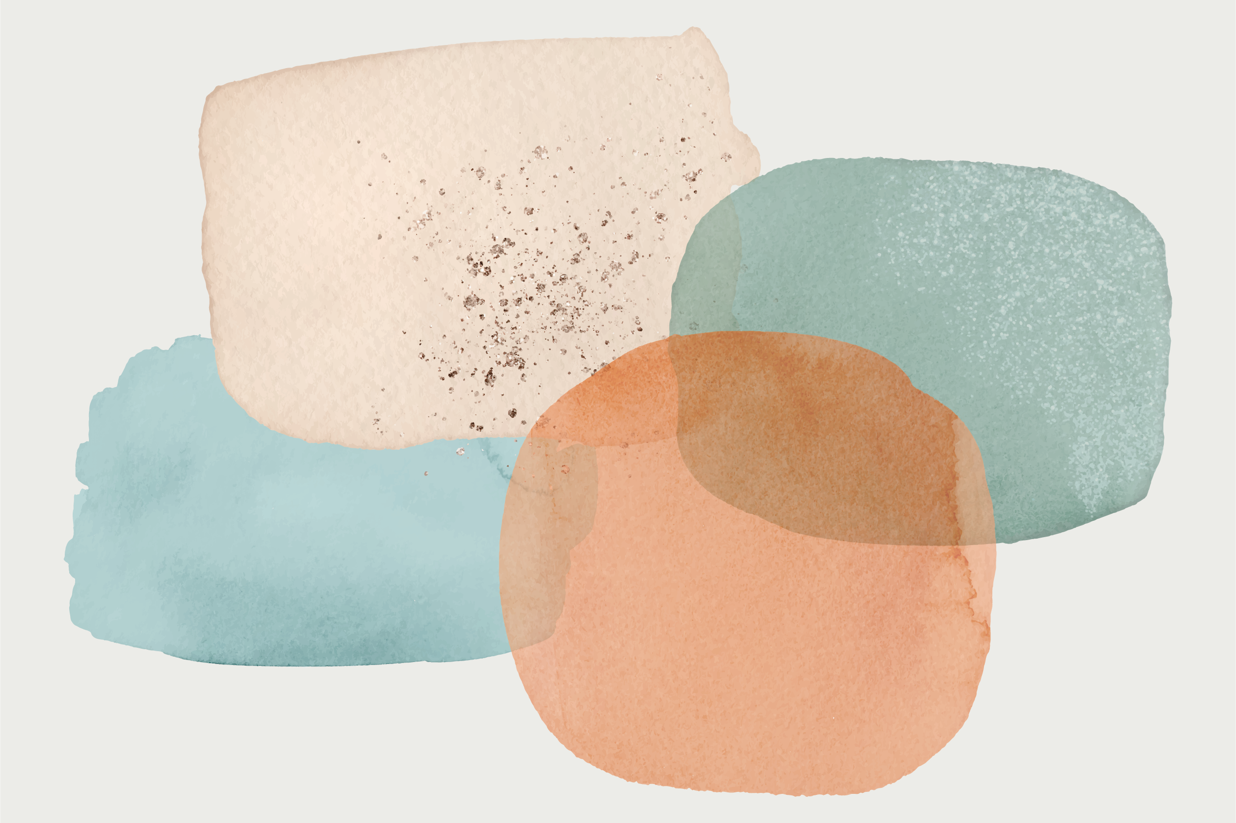 Tapis vinyle moderne superpositions d'aquarelle - TenStickers